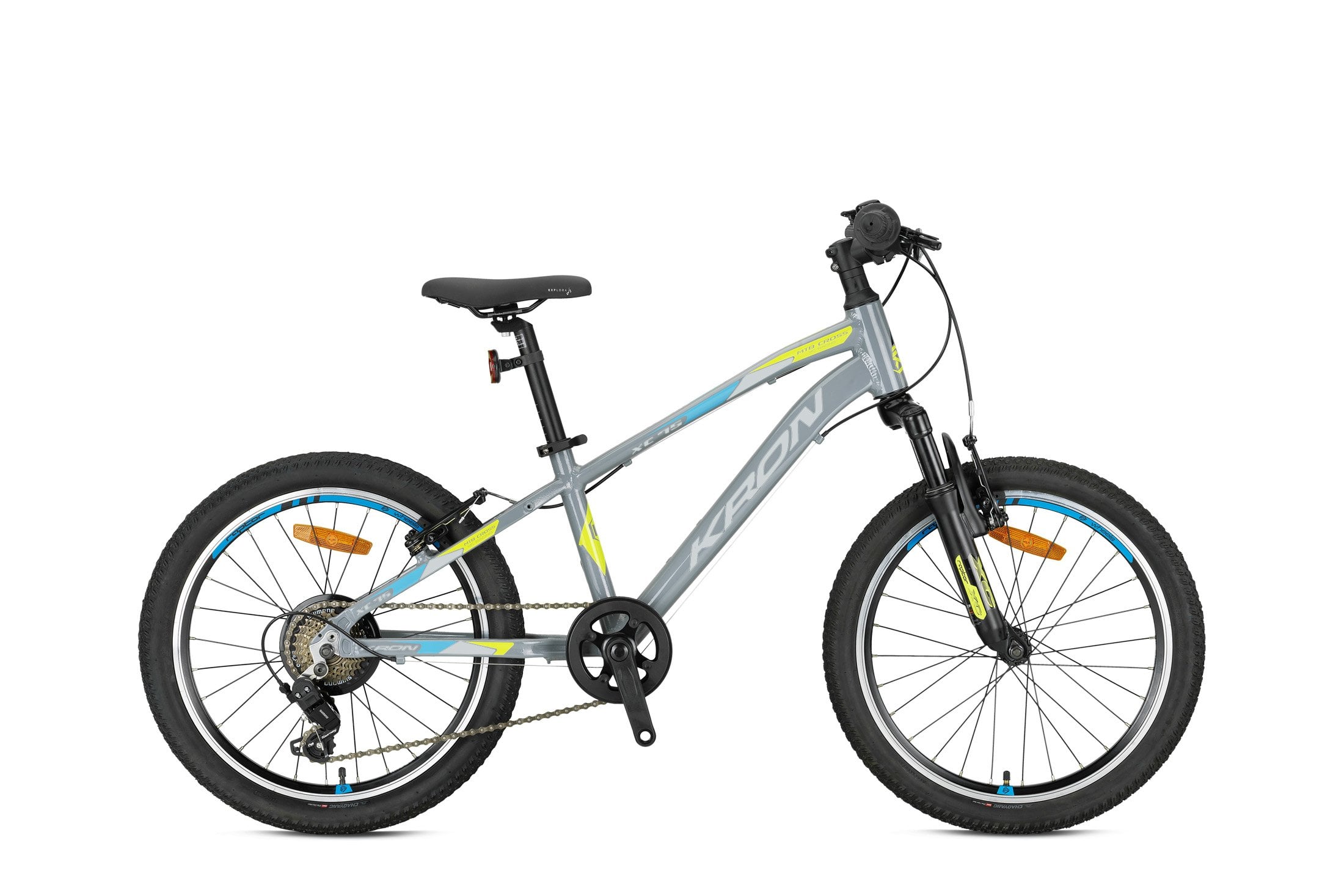 20 Kron XC 75 7v V-Fren Çocuk Bisikleti 28cm - Nardo Gri-N.Sarı