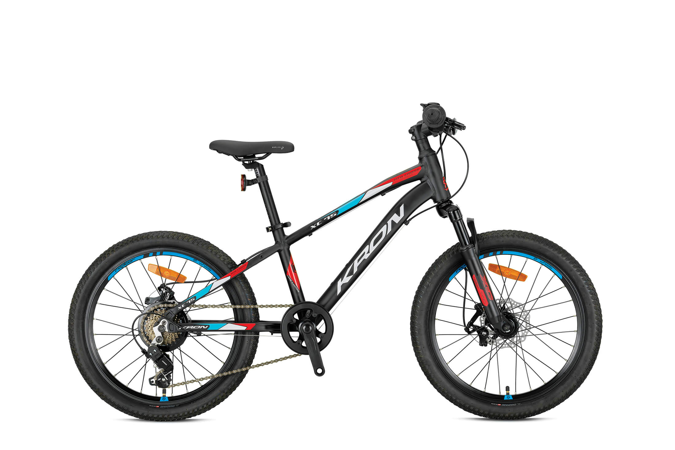 20 Kron XC 75 7v V-Fren Çocuk Bisikleti 28cm - M.Siyah-Kırmızı
