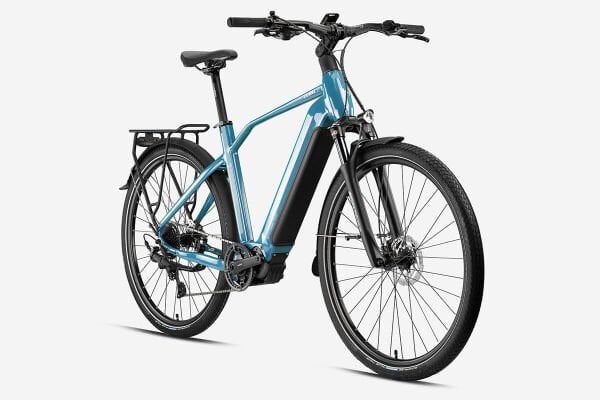28 Kron Zeon H.Disk Fren Elektrikli Erkek Şehir Bisikleti 46cm - Mavi-Bej