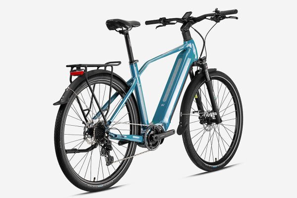 28 Kron Zeon H.Disk Fren Elektrikli Erkek Şehir Bisikleti 46cm - Mavi-Bej