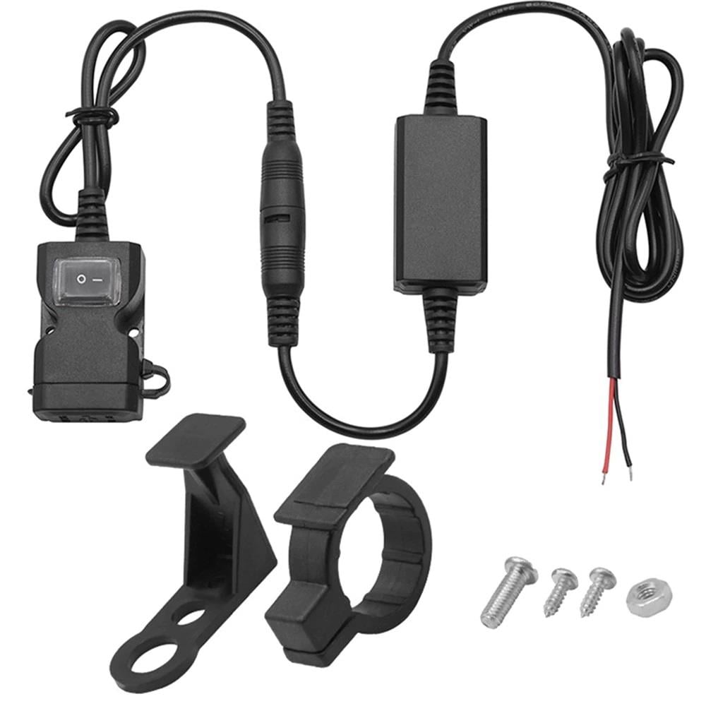 Motosiklet 2'li USB Sarj Aleti Hızlı Şarj Kolay Montaj Sigortalı