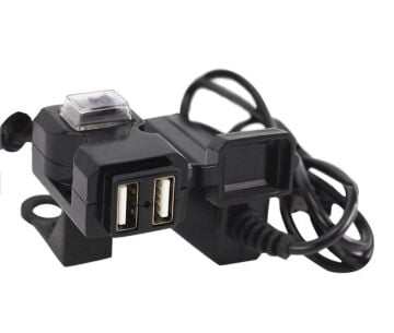 Motosiklet 2'li USB Sarj Aleti Hızlı Şarj Kolay Montaj Sigortalı