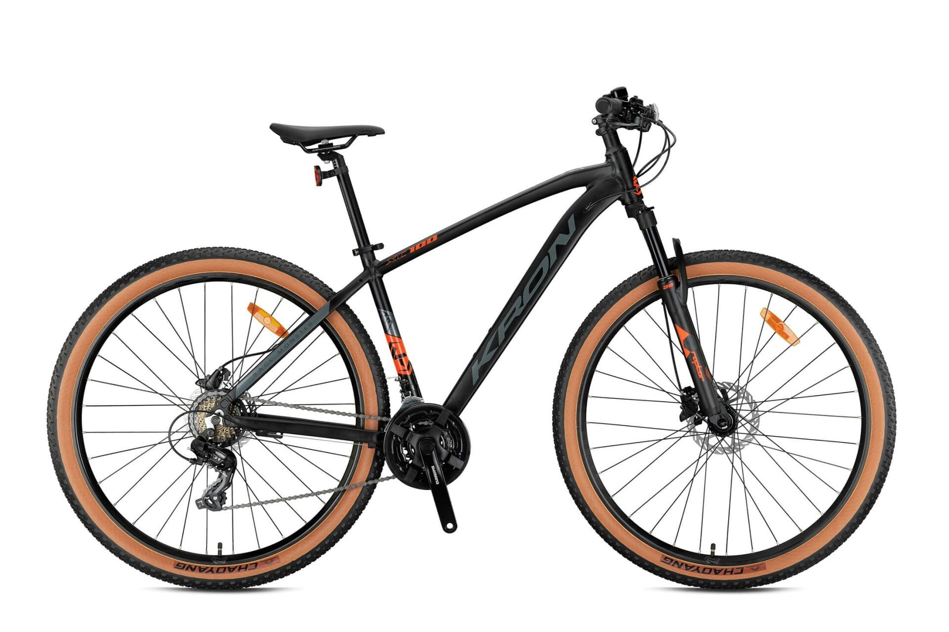 26 Kron XC 100 21v H.Disk Fren Dağ Bisikleti 35.5cm - M.Siyah-N.Turuncu