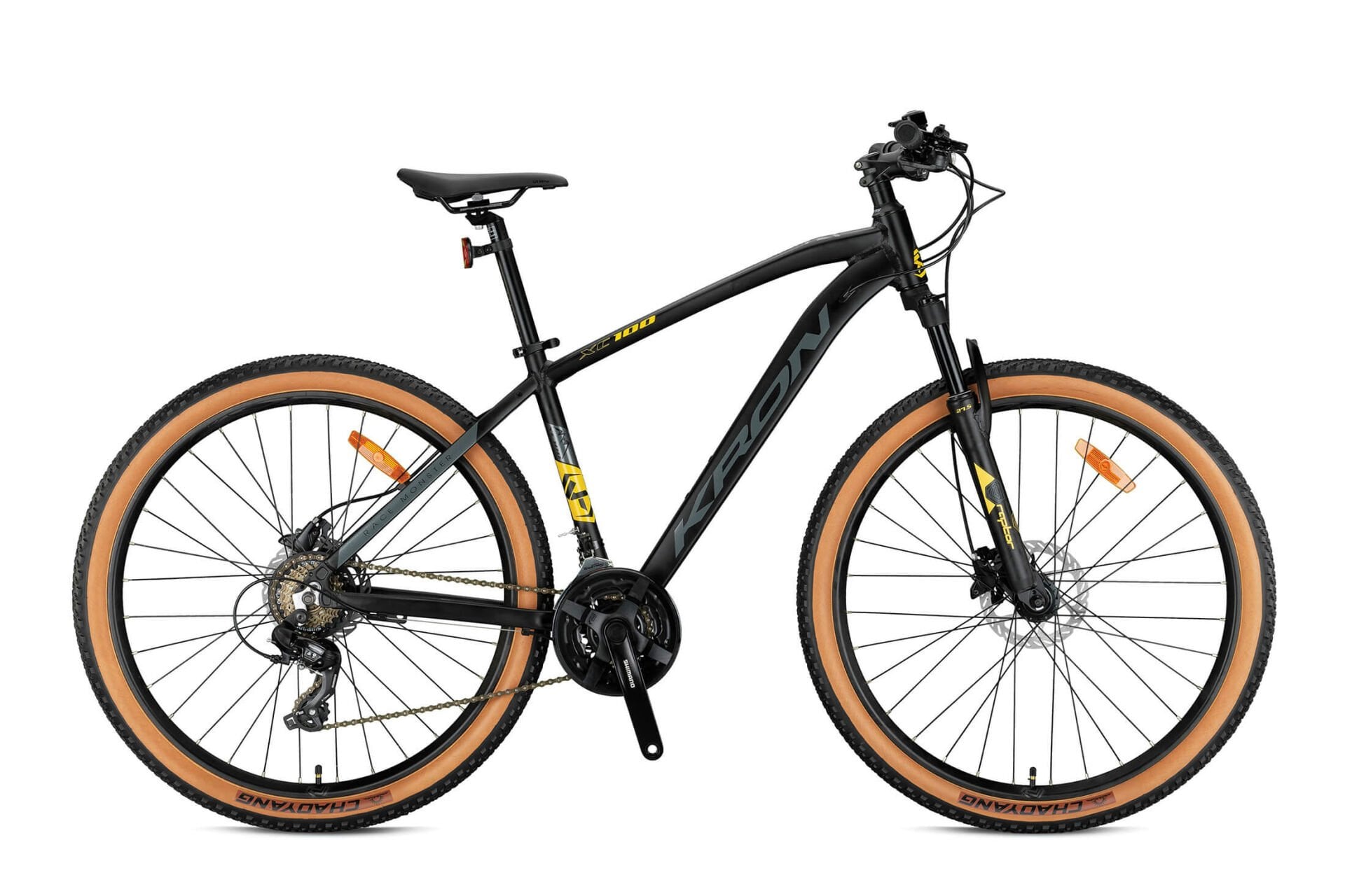 26 Kron XC 100 21v H.Disk Fren Dağ Bisikleti 35.5cm - M.Siyah-Sarı