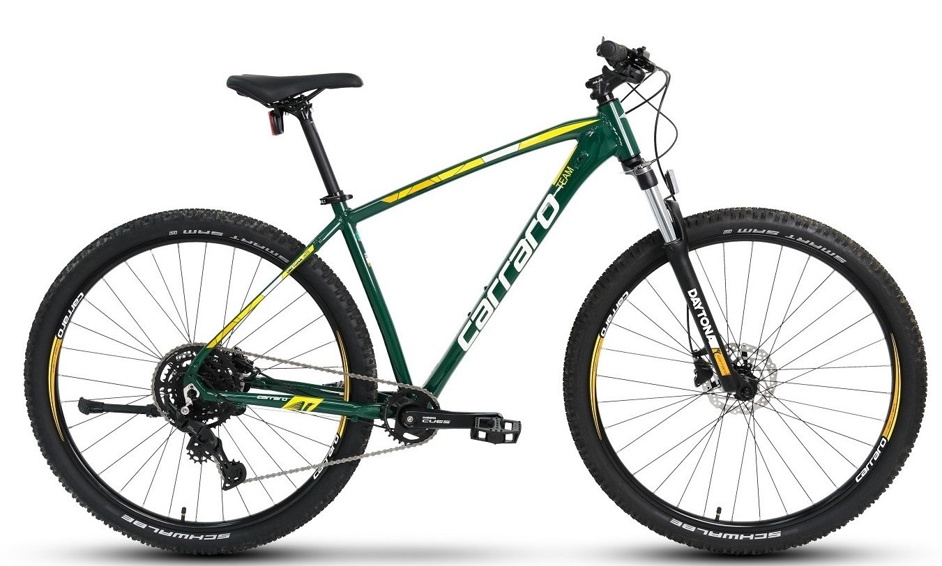 29 Carraro Daytona 909 9v H.Disk Fren Dağ Bisikleti 52cm - Koyu Yeşil-Sarı