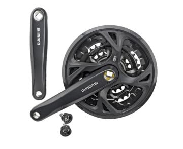 Shimano FC-M371 170mm 48-36-26T 9V 3lü Aynakol Kapaklı Siyah*