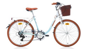 26 Carraro Juliana 7v V-Fren Kadın Şehir Bisikleti 43cm - Beyaz-Turkuaz