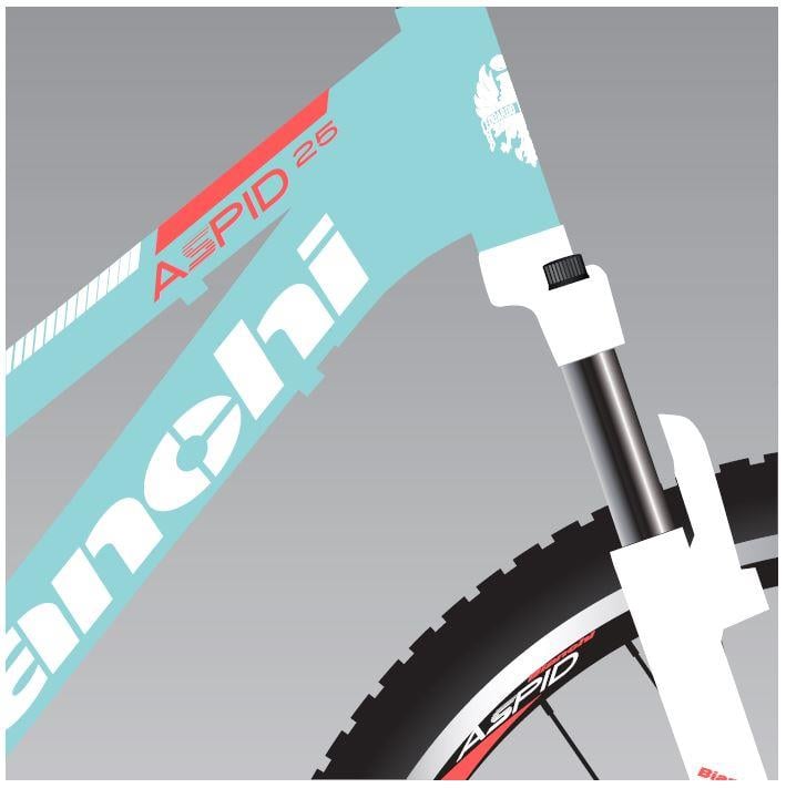 24 Bianchi Aspid 25 21v V-Fren Kız Dağ Bisikleti 33cm - A.Mavi-Beyaz