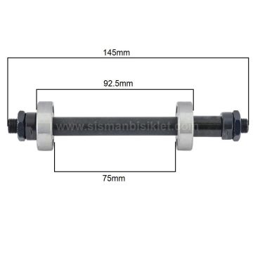 Rulmanlı Arka Göbek Mili Mandallı 145-92.5-73mm