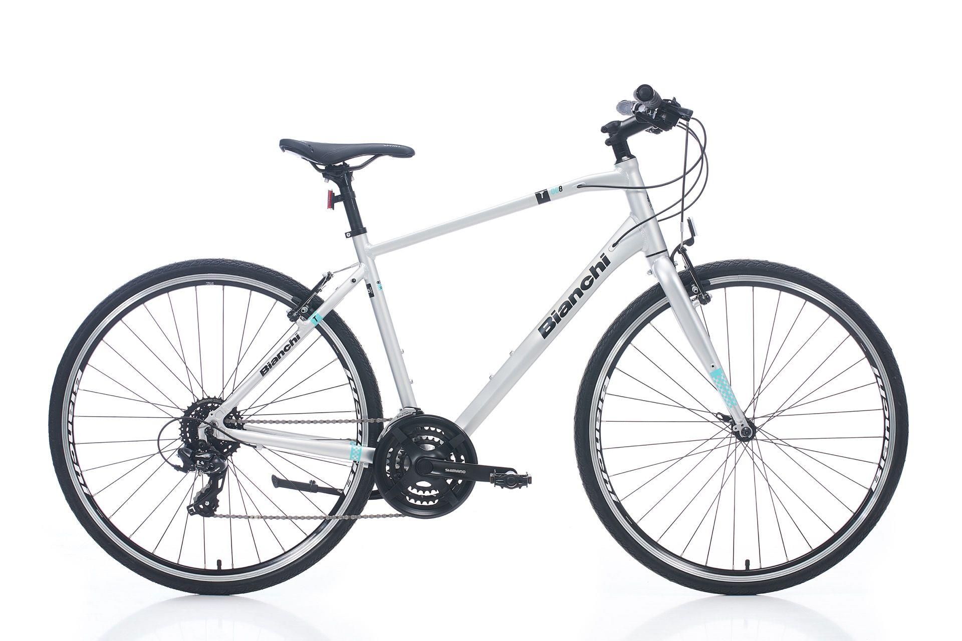 28 Bianchi T008 24v V-Fren Erkek Şehir Bisikleti 49.5cm - Açık Gri-Celeste