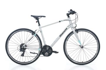 28 Bianchi T008 24v V-Fren Erkek Şehir Bisikleti 53.5cm - Açık Gri-Celeste