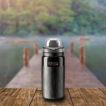 Elite Fly Tex Mtb Kapaklı Matara 550ml Siyah