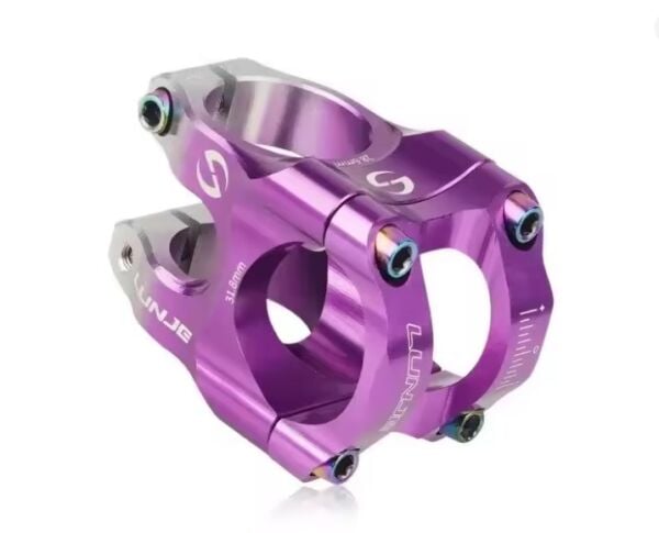 Lunje 31.8x35mm Alüminyum Gidon Boğazı Mor-Gri