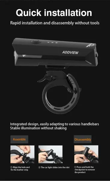 Addview Corvus Prime 600 Lümen Bisiklet Ön Lamba