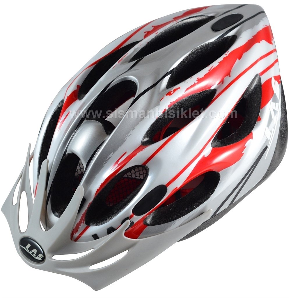 Las Esprıt 2  Mtb Bisiklet Kaskı Kırmızı-beyaz