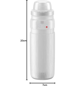 Elite Fly Tex Mtb Kapaklı Matara 750ml Şeffaf