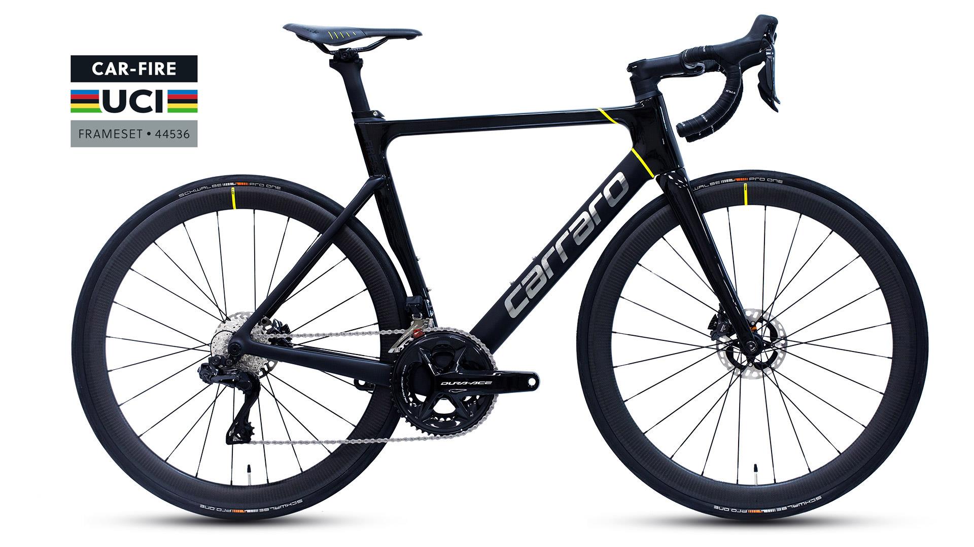 28 Carraro Fire C5.3 UCI Dura-Ace Di2 24v H.Disk Fren Karbon Yarış Bisikleti