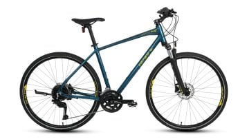 28 Carraro Sportive 227C Cues 18v H.Disk Fren Erkek Şehir Bisikleti 56cm - Satin Mavi-Sarı