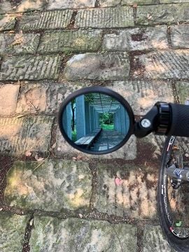 Meachow ME-001B 65mm Sol Bisiklet Aynası Gidon İçi Montaj Mavi Lens