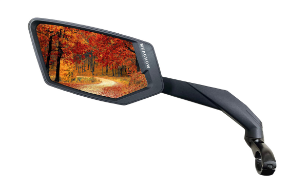 Meachow ME-015BL Darbeye Dayanıklı Sol Bisiklet Aynası Kelepçe Montaj Mavi Lens