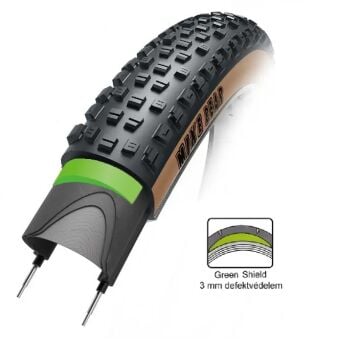 Obor 26x2.35 Mike Bear Geen Shield 3mm Zırhlı Mtb Dış Lastik Amber Yanak