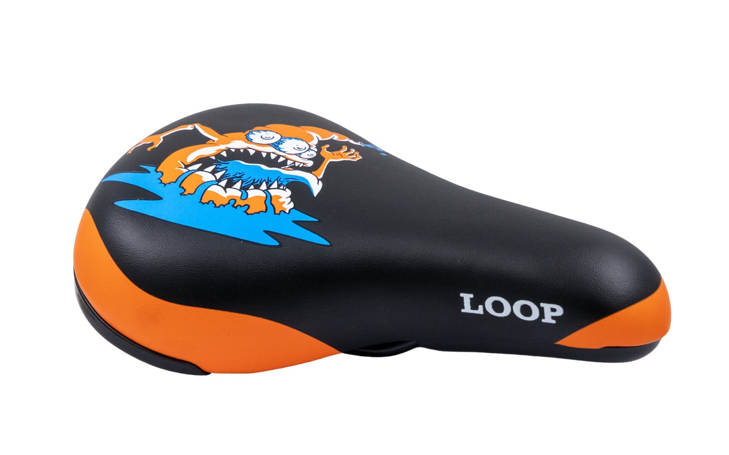 Loop ZY-9404-A 235x155mm Çocuk Bisiklet Selesi Siyah-Turuncu-Mavi