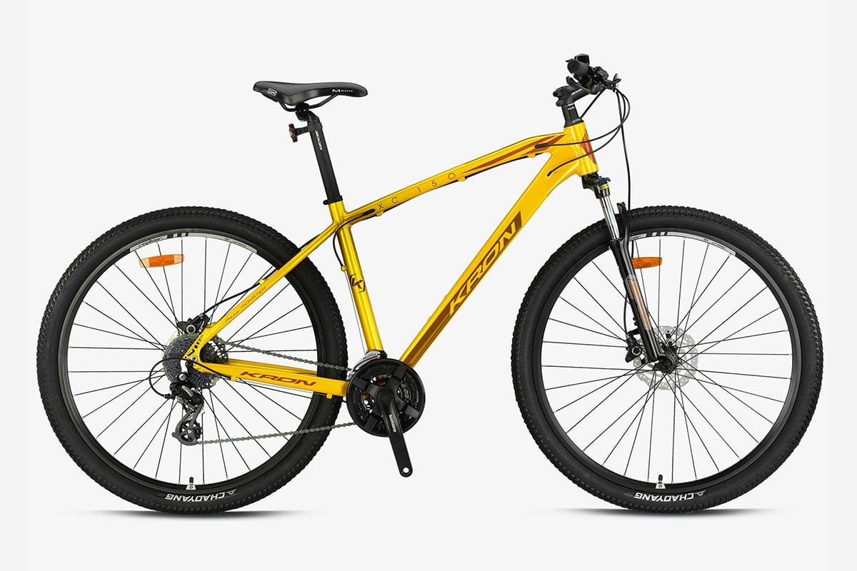 29 Kron XC 150 24v H.Disk Fren Dağ Bisikleti 48cm - İnci Sarı-Kahverengi
