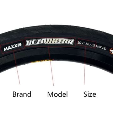 Maxxis 20x1.50 Detonator Silkworm Telli Dış Lastik Siyah