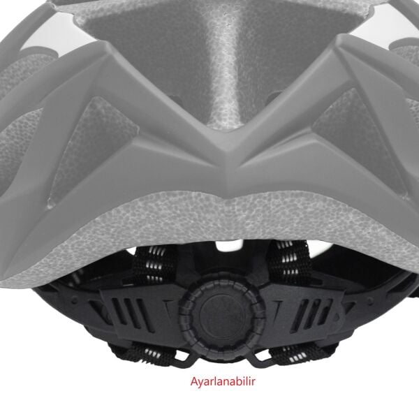 Impact Scap Bisklet Kaskı M/L(57-61cm) Beden Siyah-Gri