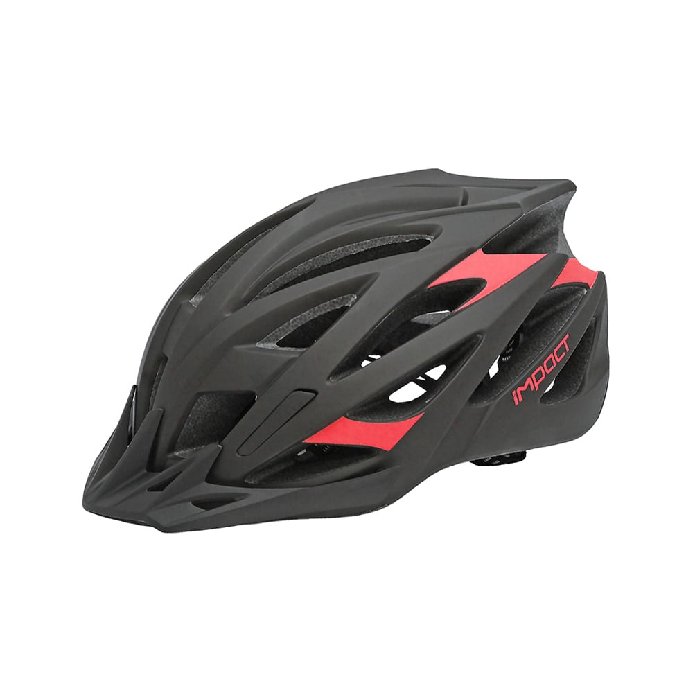 Impact Scap Bisklet Kaskı M/L(57-61cm) Beden Siyah-Kırmızı