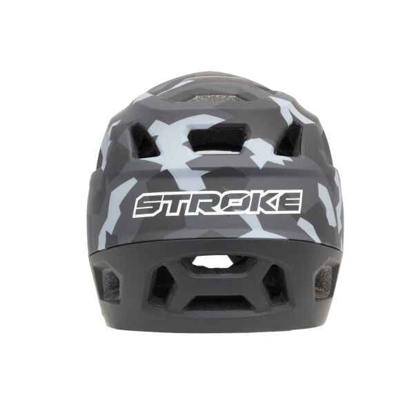 Impact Stroke Full Face Bisklet Kaskı M (55-58cm) Beden Gri Kamuflaj