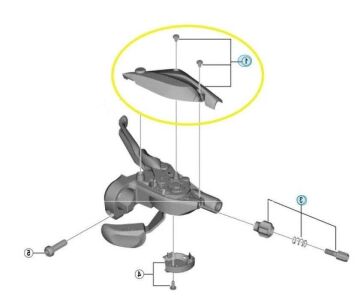Shimano ST-EF505 7li Sağ Hidrolik Fren/Vites Kolu Üst Kapak