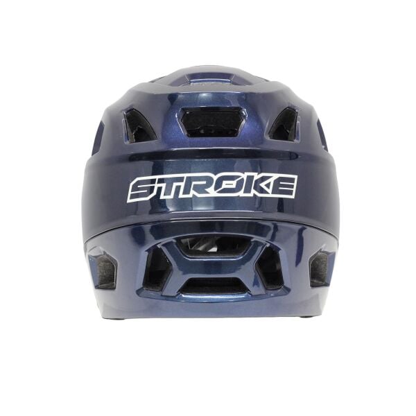 Impact Stroke Full Face Bisklet Kaskı L (59-61cm) Beden Mavi-Mor Sedefli