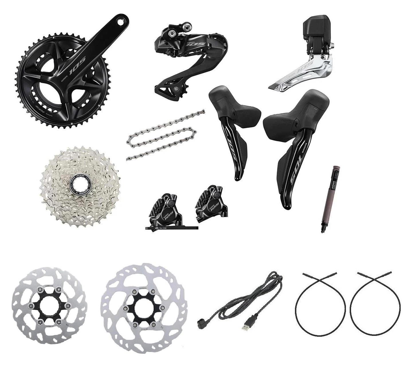 Shimano 105 R7100 12li Di2 Disk Grup Set