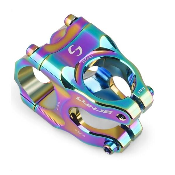 Lunje 31.8x35mm Alüminyum Gidon Boğazı Rainbow