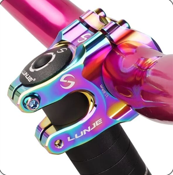 Lunje 31.8x35mm Alüminyum Gidon Boğazı Rainbow