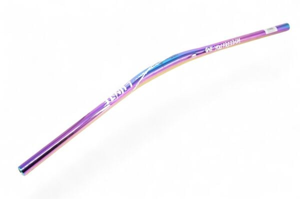 Lunje 31.8x780mm R:30 Alüminyum Mtb Bisiklet Gidonu Rainbow-Beyaz