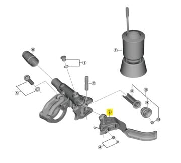 Shimano SLX BL-M7100 Sağ Fren Kolu Maneti Y2S798010
