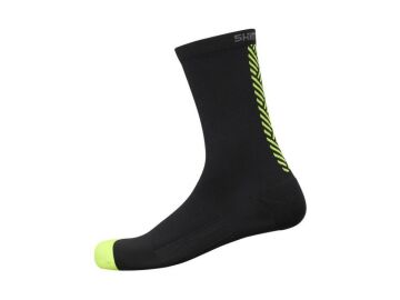 Shimano Uzun Bisiklet Çorabı Siyah-Sarı - L-XL (45-48)