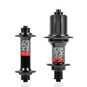 Koozer RS270 Ön:5x100mm 20h, Arka:5x130mm 24h HG 8-11s Yarış Bisikleti Göbek Seti Siyah-Kırmızı