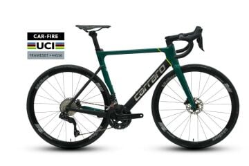 28 Carraro Fire C1.3 UCI 24v H.Disk Fren Karbon Yarış Bisikleti 55cm - M.Yeşil-M.Siyah