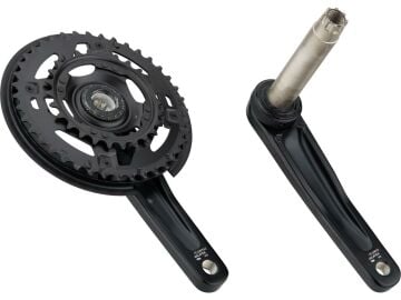 Shimano Cues FC-U4010-2 175mm 46-30T 2x9/10s Uyumlu Kapaklı Aynakol Siyah