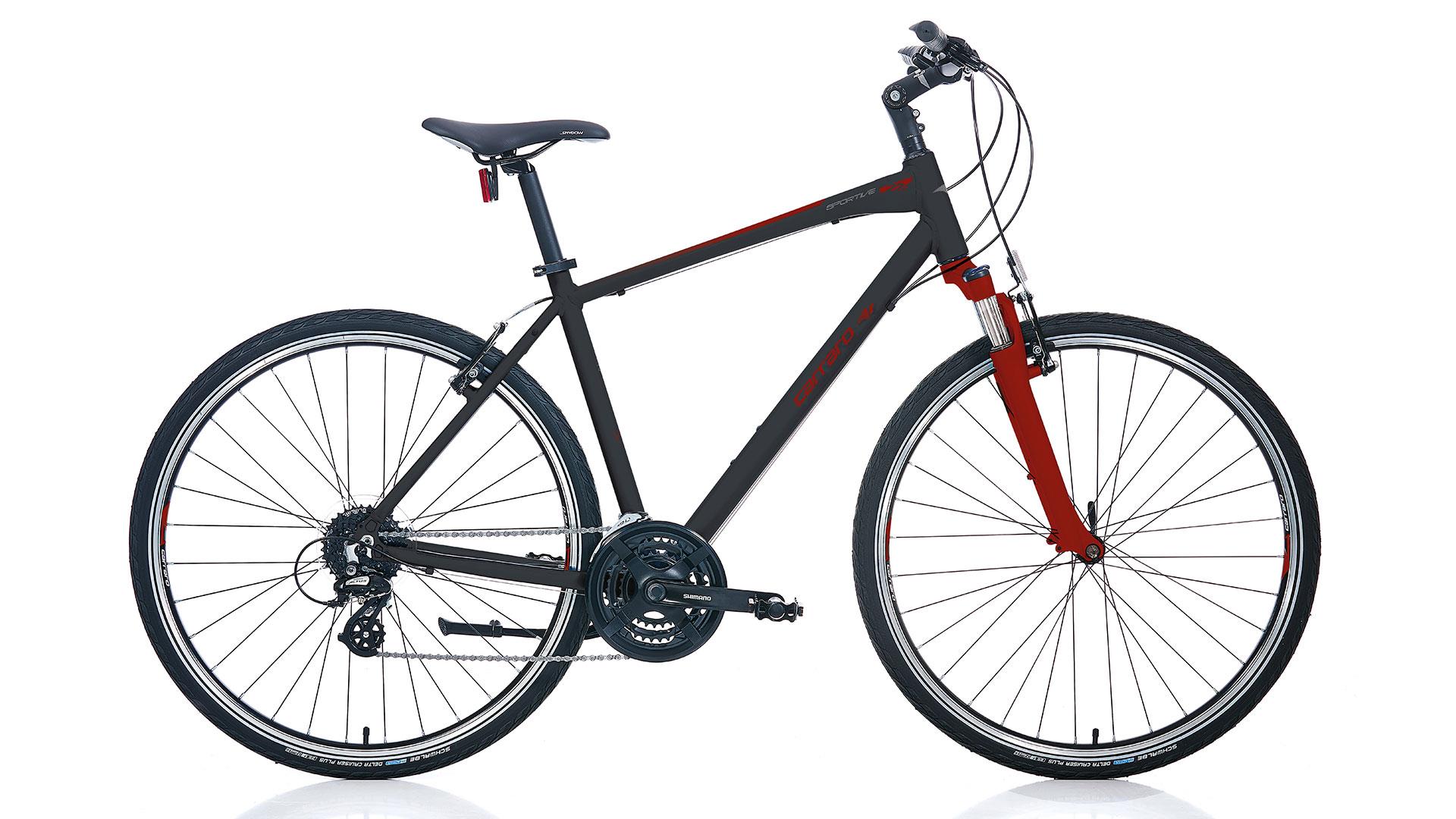 28 Carraro Sportive 224 24v V-Fren Erkek Şehir Bisikleti 46cm - M.Siyah-Kırmızı