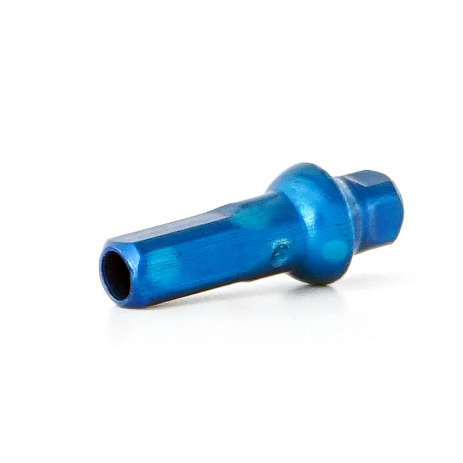 Sapim Polyax 14G 16mm Alüminyum Square Double Secure Lock Jant Teli Başlığı (Nipel) Mavi