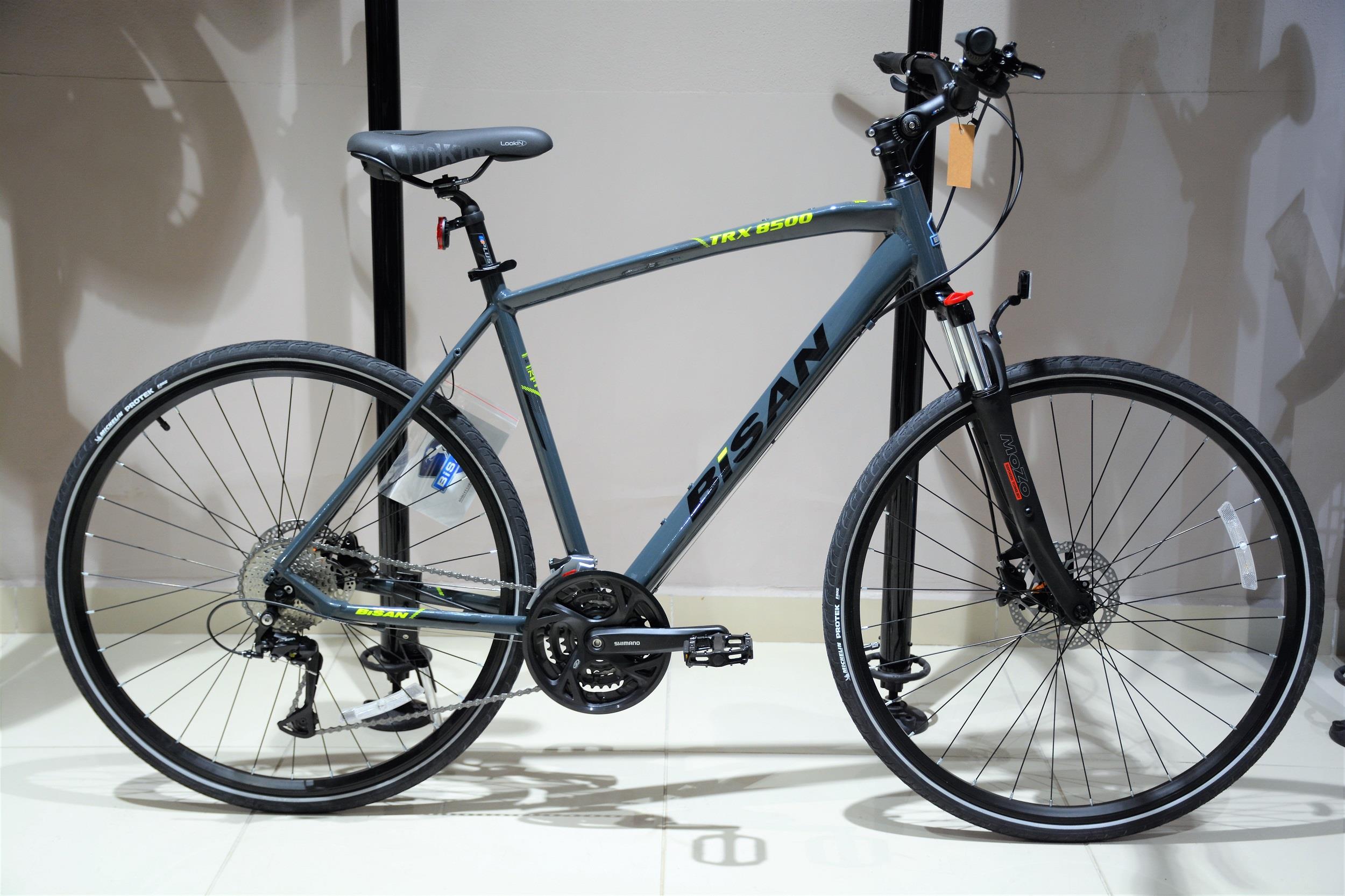 28 Bisan TRX 8500 27v Mozo Maşa H.Disk Fren Şehir Bisikleti 56cm - Mavi-Siyah-Yeşil