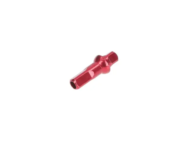 Sapim Polyax 14G 16mm Alüminyum Square Double Secure Lock Jant Teli Başlığı (Nipel) Kırmızı