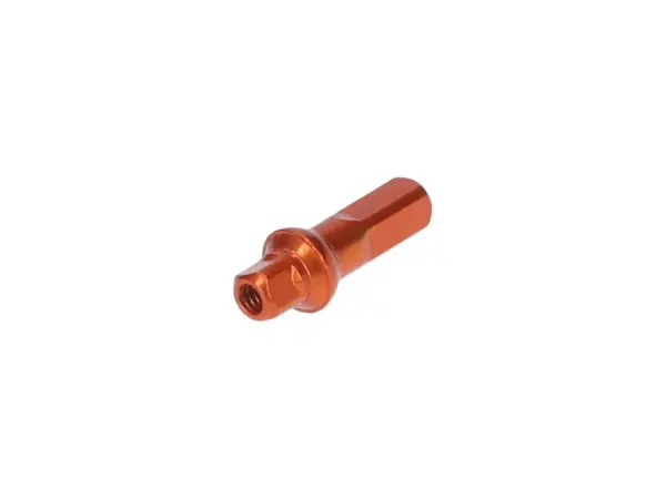 Sapim Polyax 14G 16mm Alüminyum Square Double Secure Lock Jant Teli Başlığı (Nipel) Turuncu