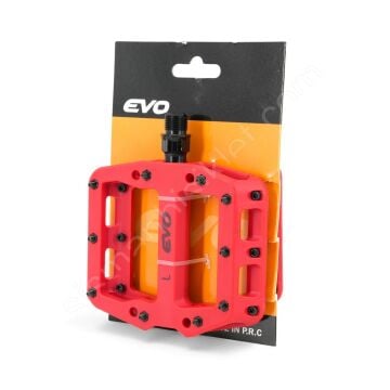 Evo Rulmanlı Çivili Mtb/Trial/Bmx Platform Pedal Kırmızı