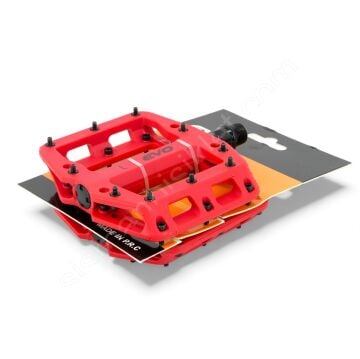 Evo Rulmanlı Çivili Mtb/Trial/Bmx Platform Pedal Kırmızı