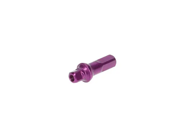 Sapim Polyax 14G 16mm Alüminyum Square Double Secure Lock Jant Teli Başlığı (Nipel) Mor